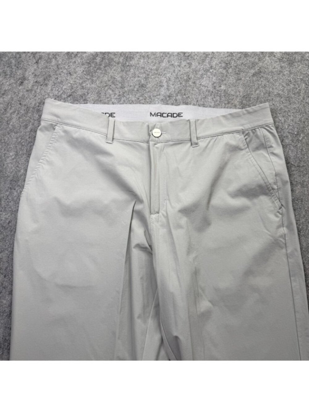 Macade Golf Pants Men 36 x 30 Gray Performance Tapered Ankle Zip Stretch Slim - Picture 3 of 16